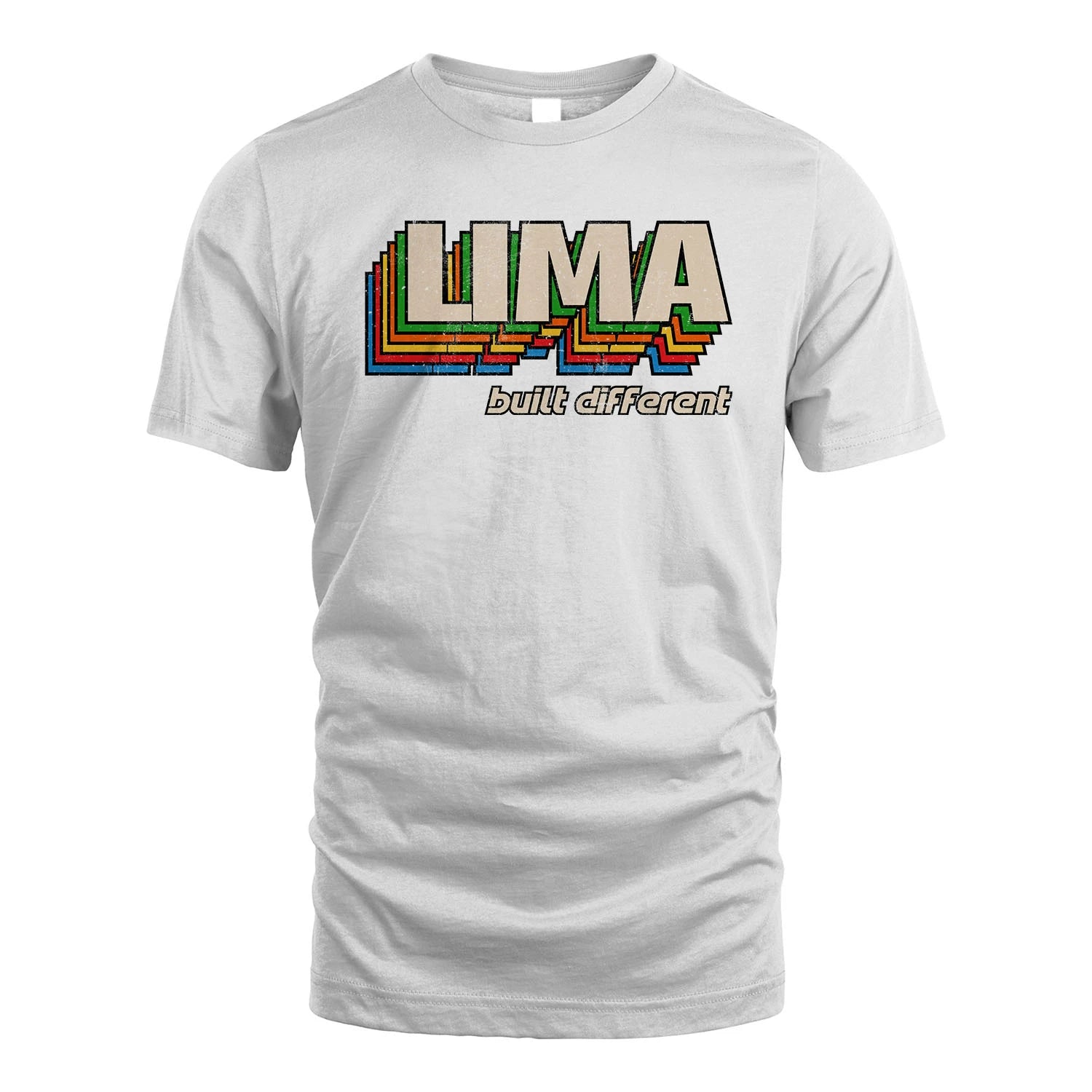 Your Name Built Different Retro Shirt LIMA M1-26