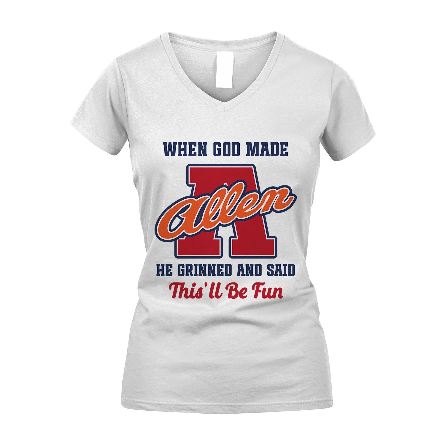 God Made Your Name Custom Shirt ALLEN M1-16