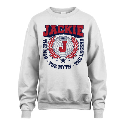 The Man The Myth The Legend Logo Shirt JACKIE M1-30