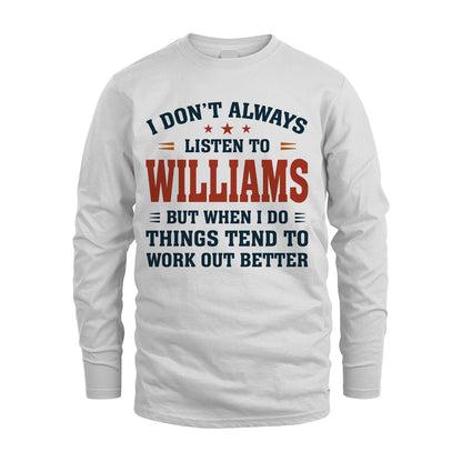 I Don't Always Listen To... WILLIAMS M1-2