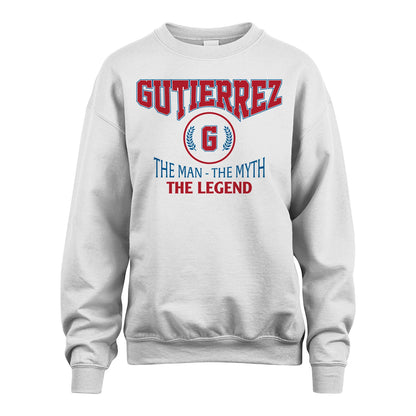 The Man The Myth The Legend Jet Style Shirt GUTIERREZ M1-9