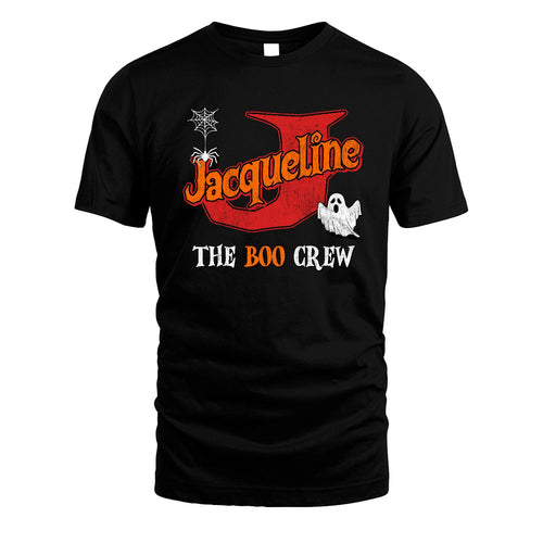 The Boo Crew Halloween Custom Name Shirt JACQUELINE M1-22