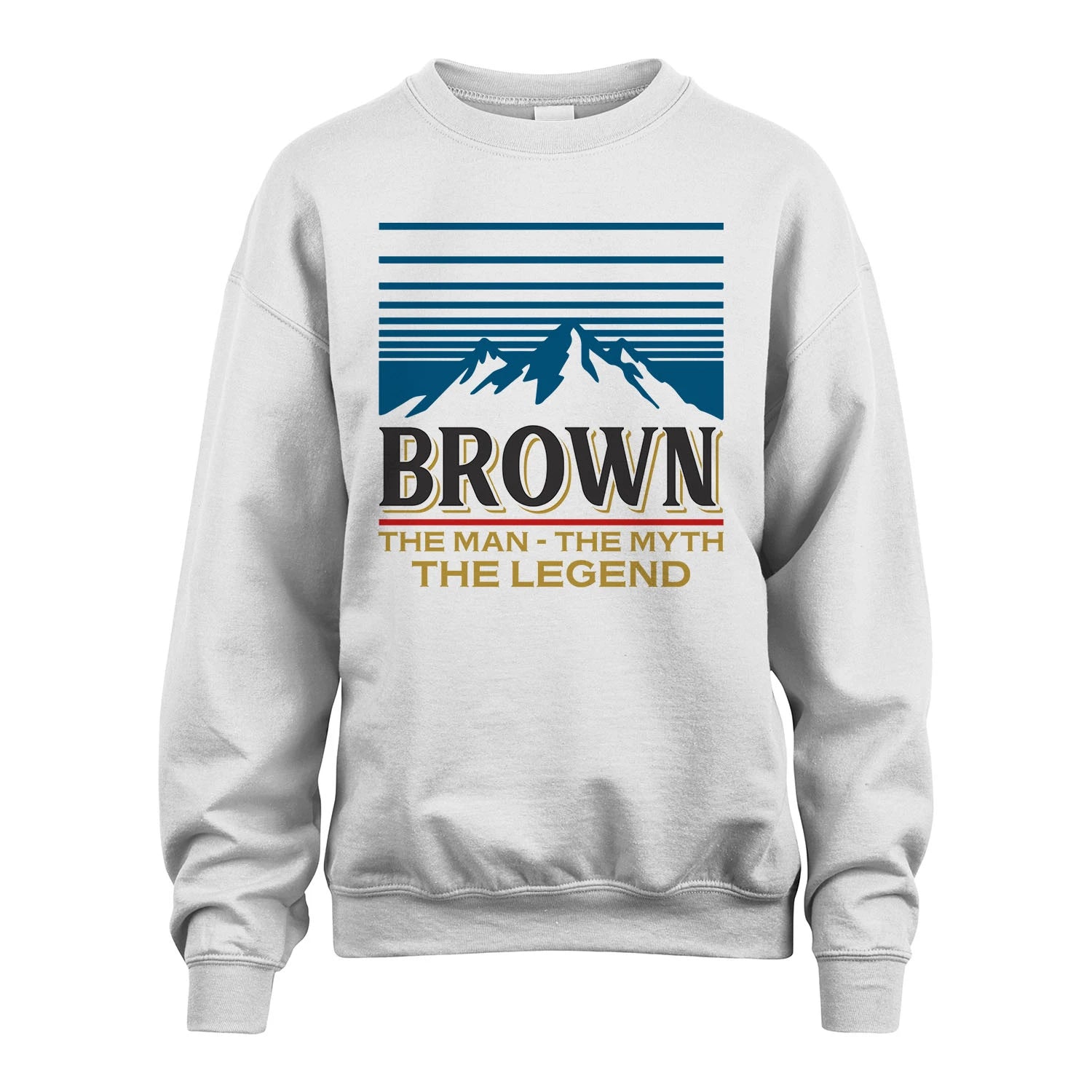The Man The Myth The Legend Vintage Mountain Shirt BROWN M1-19