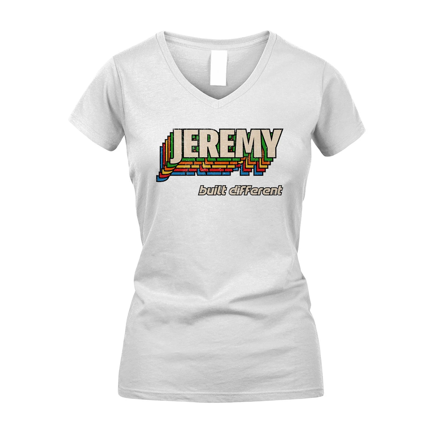 Your Name Built Different Retro Shirt JEREMY M1-26