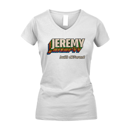 Your Name Built Different Retro Shirt JEREMY M1-26