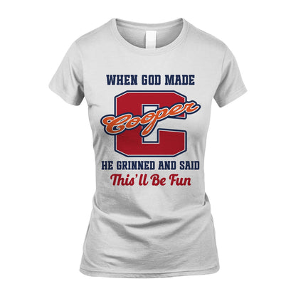 God Made Your Name Custom Shirt COOPER M1-16
