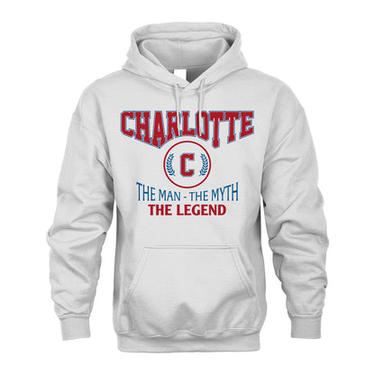 The Man The Myth The Legend Jet Style Shirt CHARLOTTE M1-9