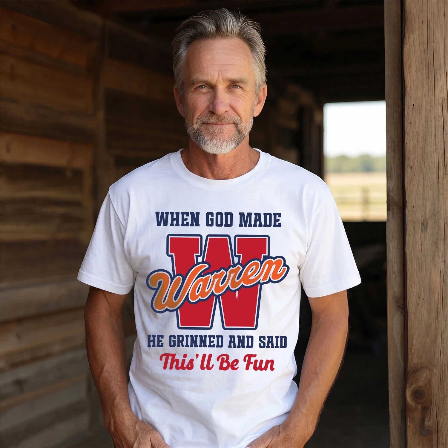 God Made Your Name Custom Shirt WARREN M1-16