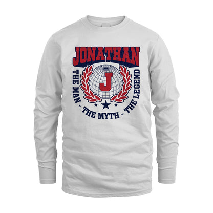 The Man The Myth The Legend Logo Shirt JONATHAN M1-30