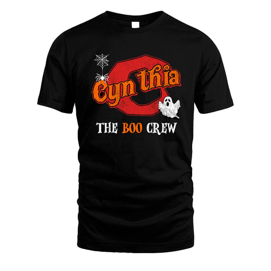 The Boo Crew Halloween Custom Name Shirt CYNTHIA M1-22