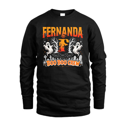 Boo Boo Crew Halloween Custom Name Shirt FERNANDA M1-28