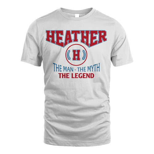 The Man The Myth The Legend Jet Style Shirt HEATHER M1-9