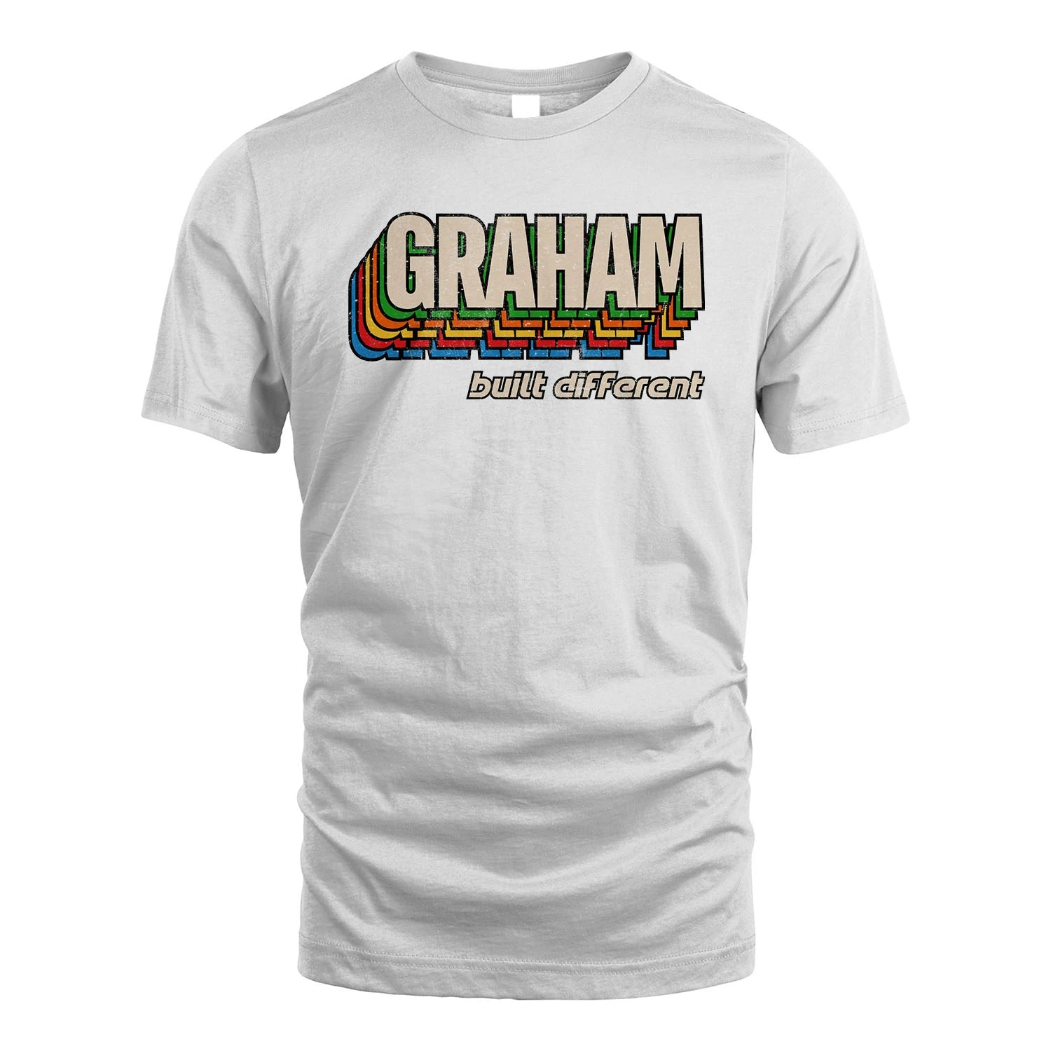 Your Name Built Different Retro Shirt GRAHAM M1-26
