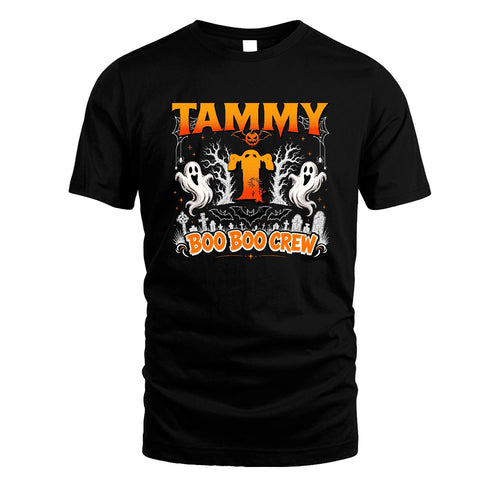 Boo Boo Crew Halloween Custom Name Shirt TAMMY M1-28