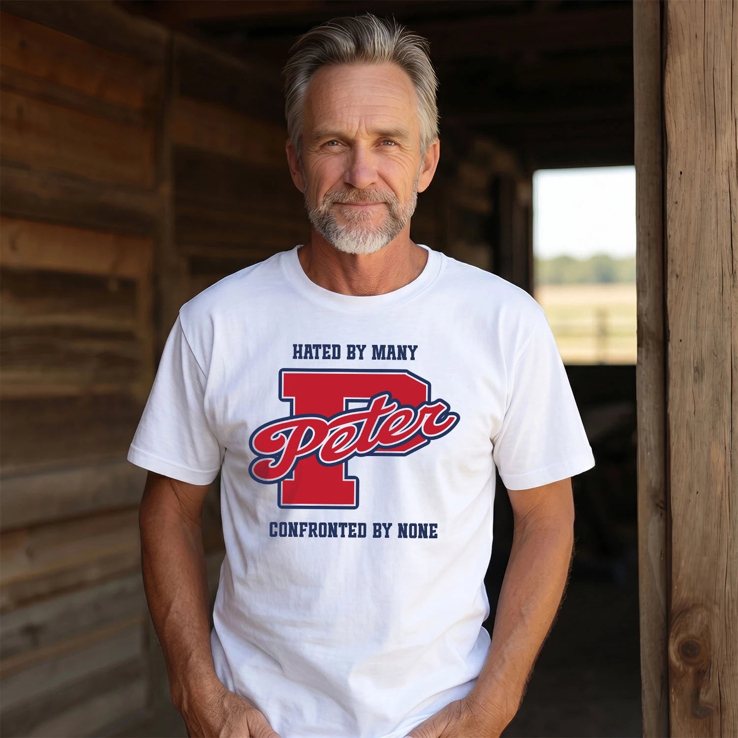 Hated By Many Confronted By None Personalized Name Shirt PETER M1-8