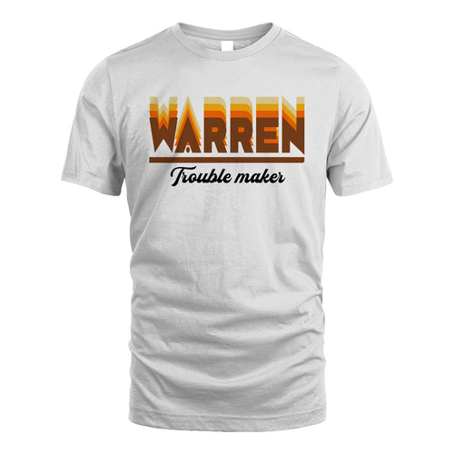 Your Name Trouble Maker Funny Shirt WARREN M1-34