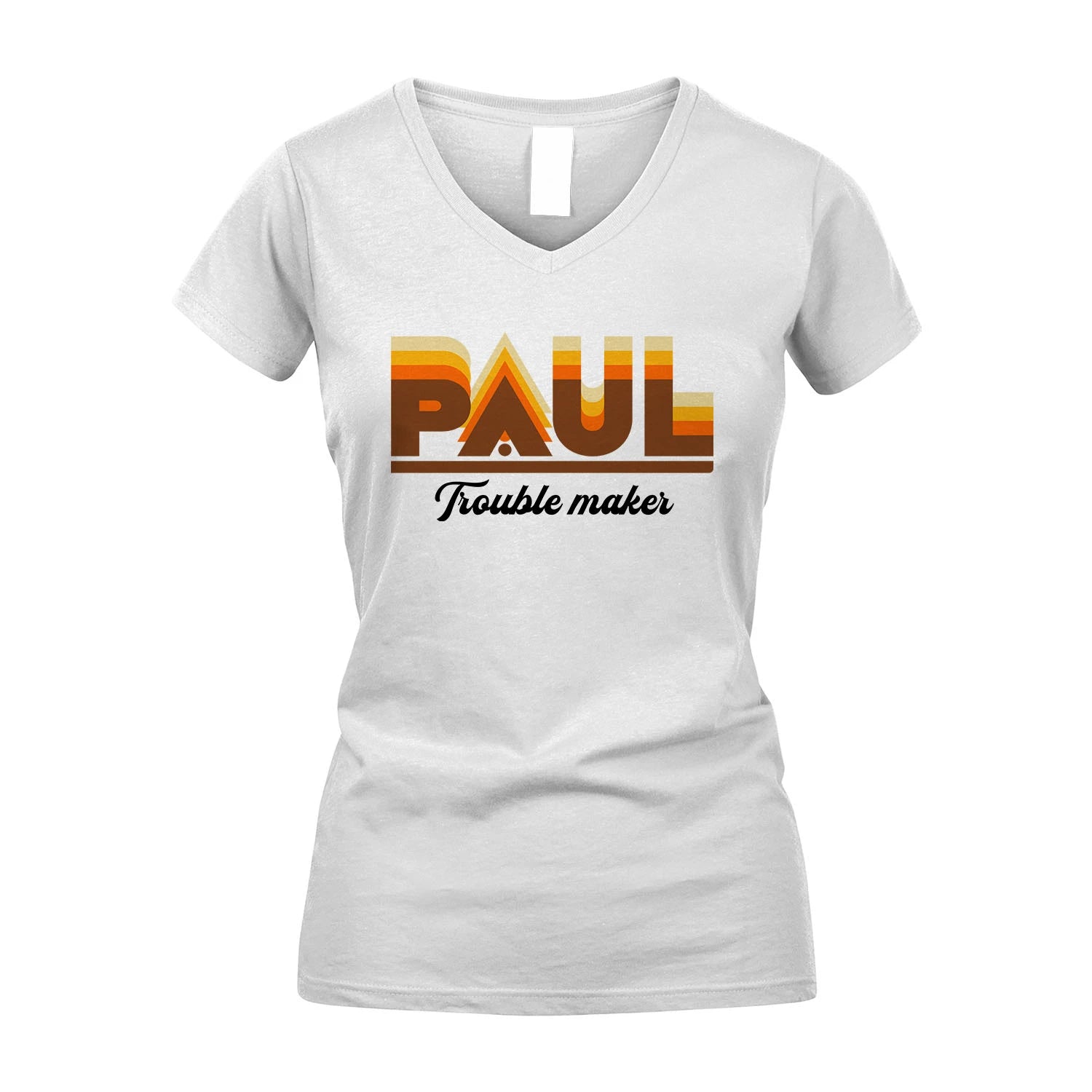 Your Name Trouble Maker Funny Shirt PAUL M1-34