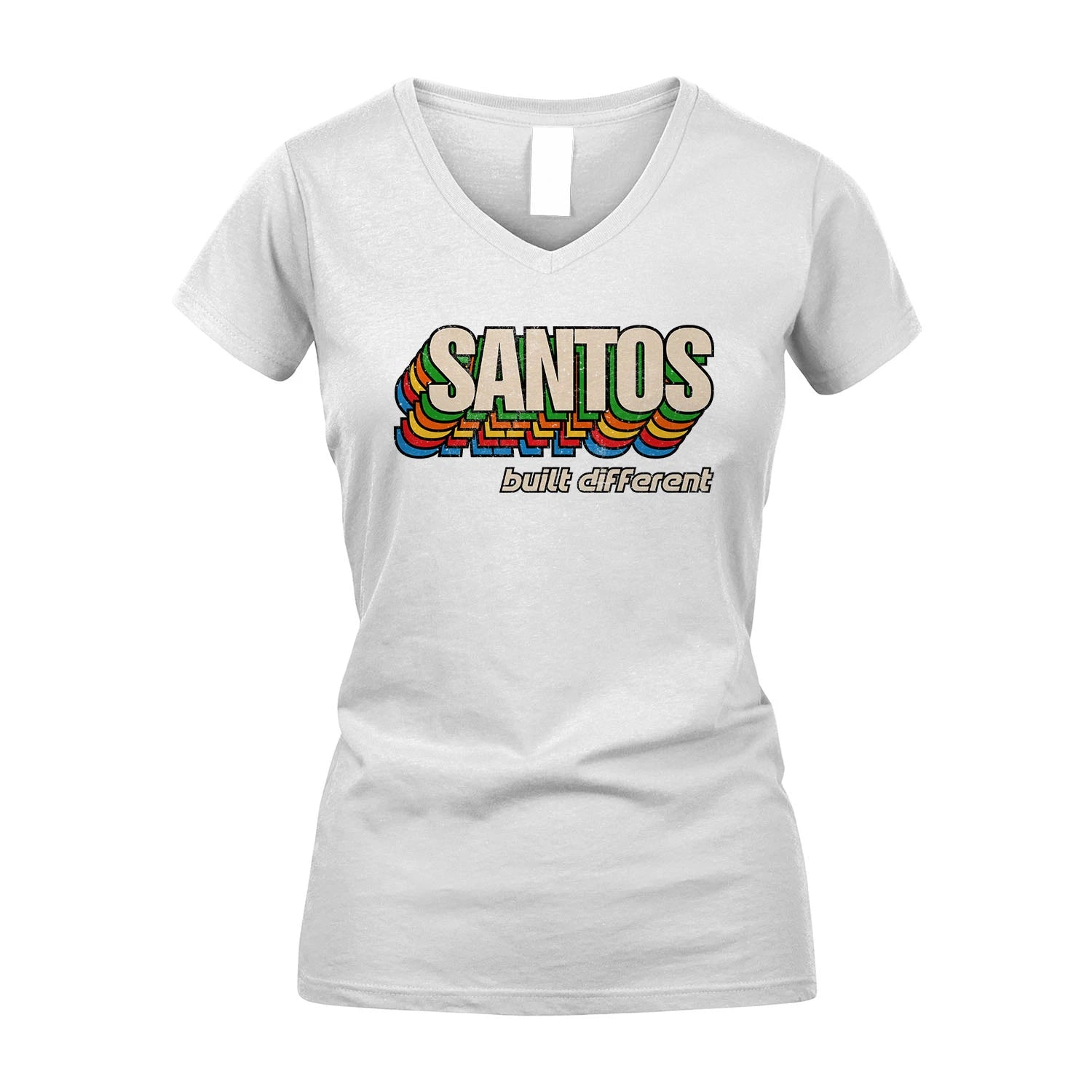 Your Name Built Different Retro Shirt SANTOS M1-26