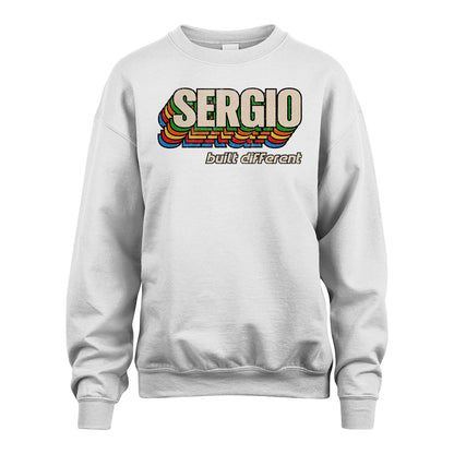 Your Name Built Different Retro Shirt SERGIO M1-26