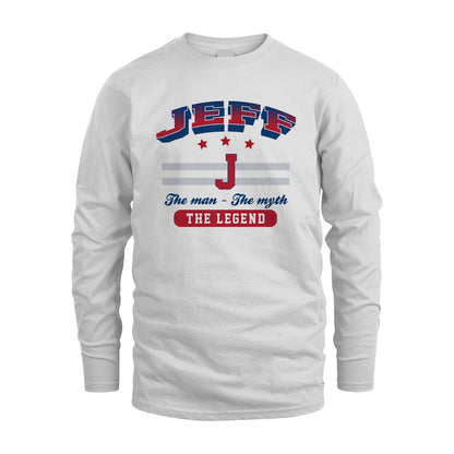 The Man The Myth The Legend With Your Name Shirt JEFF M1-35