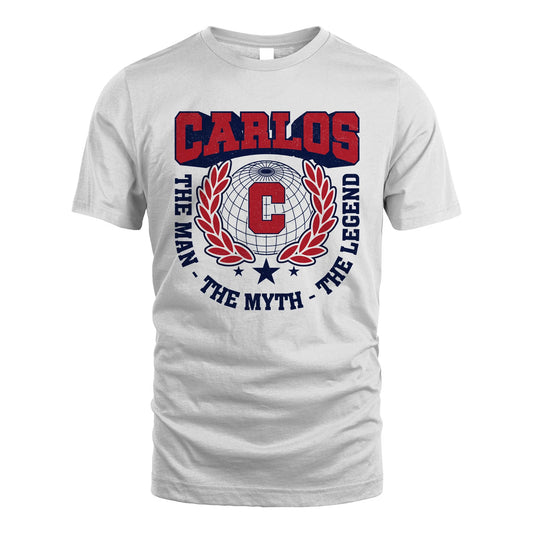 The Man The Myth The Legend Logo Shirt CARLOS M1-30