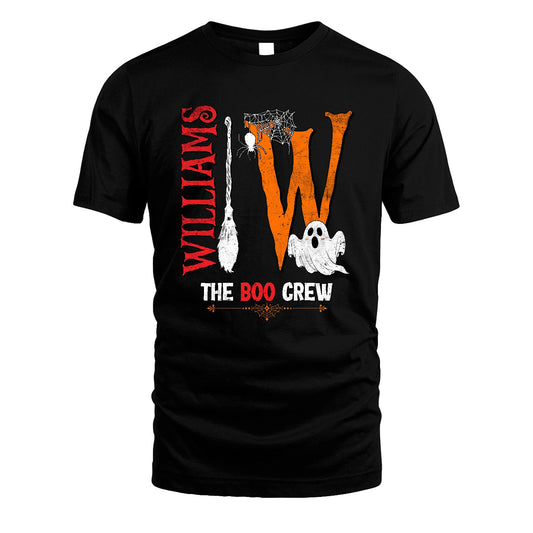 The Boo Crew Halloween With Your Name Shirt WILLIAMS M1-23
