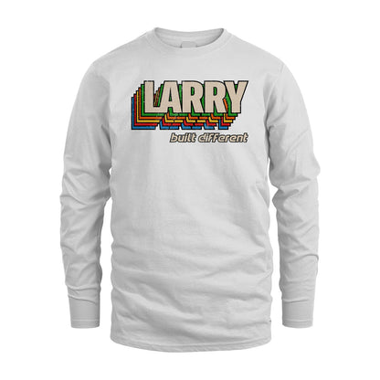 Your Name Built Different Retro Shirt LARRY M1-26
