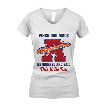 God Made Your Name Custom Shirt ALEJANDRO M1-16