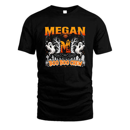 Boo Boo Crew Halloween Custom Name Shirt MEGAN M1-28