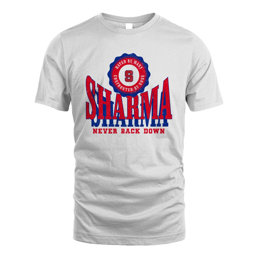Your Name Never Back Down Shirt SHARMA M1-33