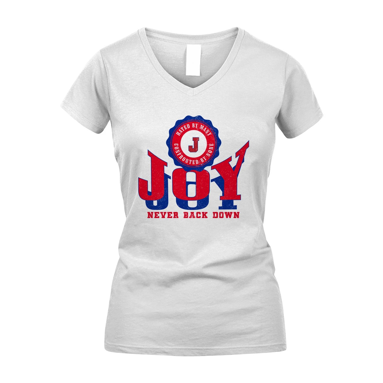 Your Name Never Back Down Shirt JOY M1-33