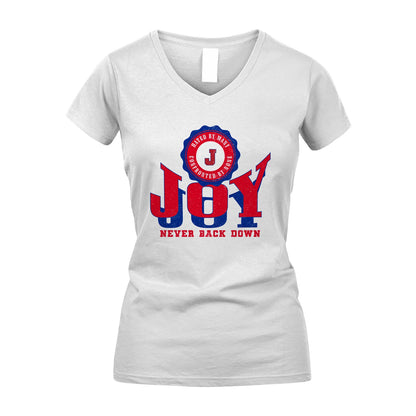 Your Name Never Back Down Shirt JOY M1-33