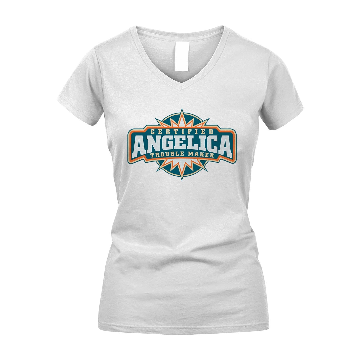 Certified Your Name Trouble Maker Shirt ANGELICA M1-36
