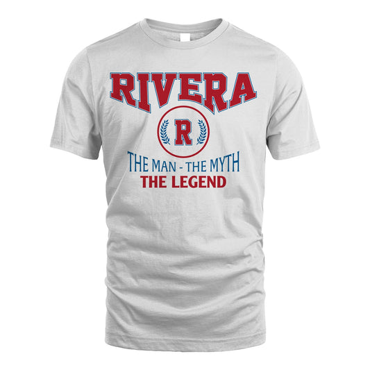 The Man The Myth The Legend Jet Style Shirt RIVERA M1-9