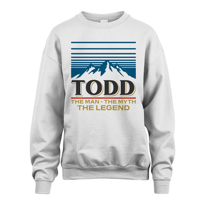 The Man The Myth The Legend Vintage Mountain Shirt TODD M1-19