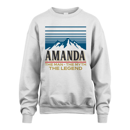 The Man The Myth The Legend Vintage Mountain Shirt AMANDA M1-19