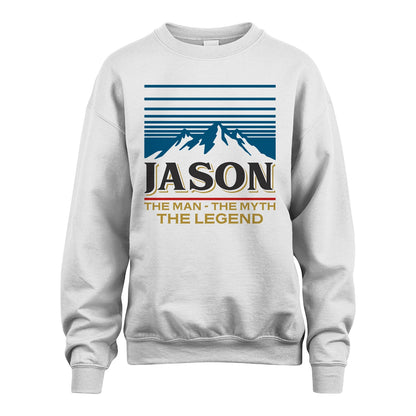 The Man The Myth The Legend Vintage Mountain Shirt JASON M1-19