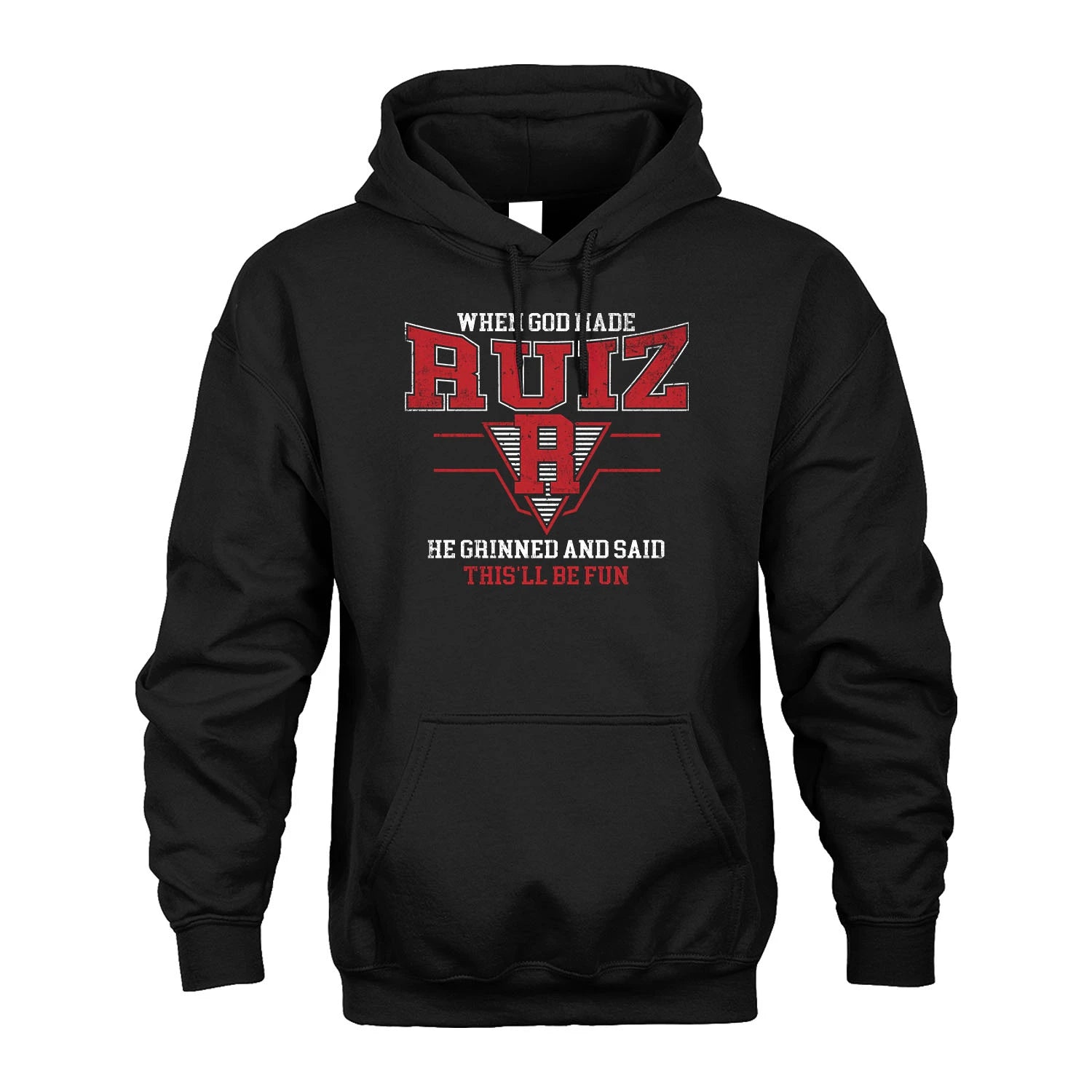When God Made Your Name He Grinned And Said This'll Be Fun Baseball Shirt RUIZ M1-29