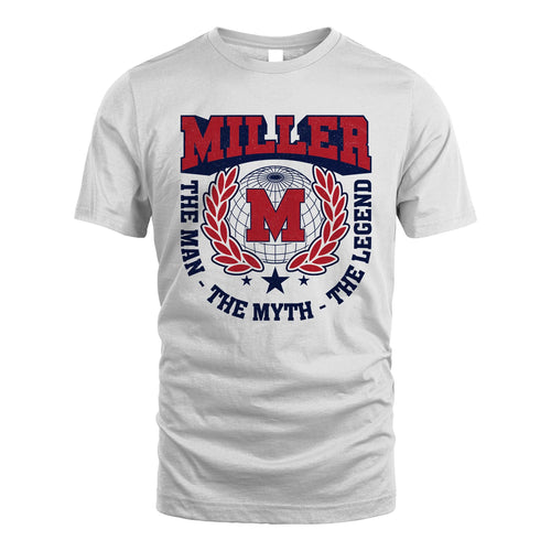The Man The Myth The Legend Logo Shirt MILLER M1-30