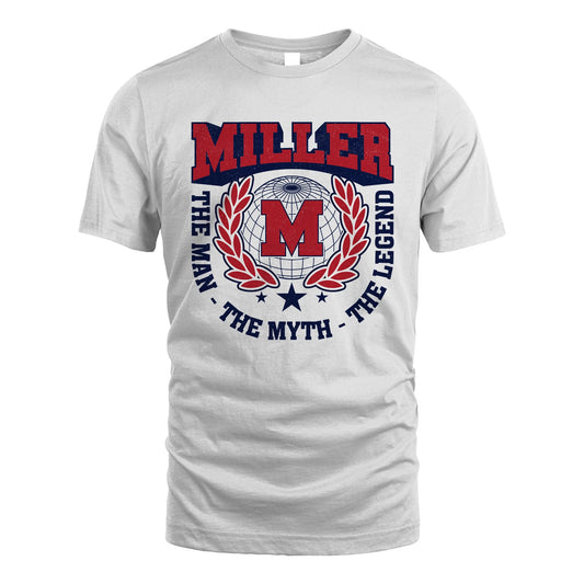 The Man The Myth The Legend Logo Shirt MILLER M1-30