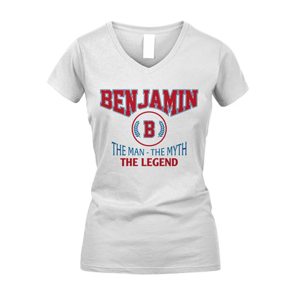 The Man The Myth The Legend Jet Style Shirt BENJAMIN M1-9
