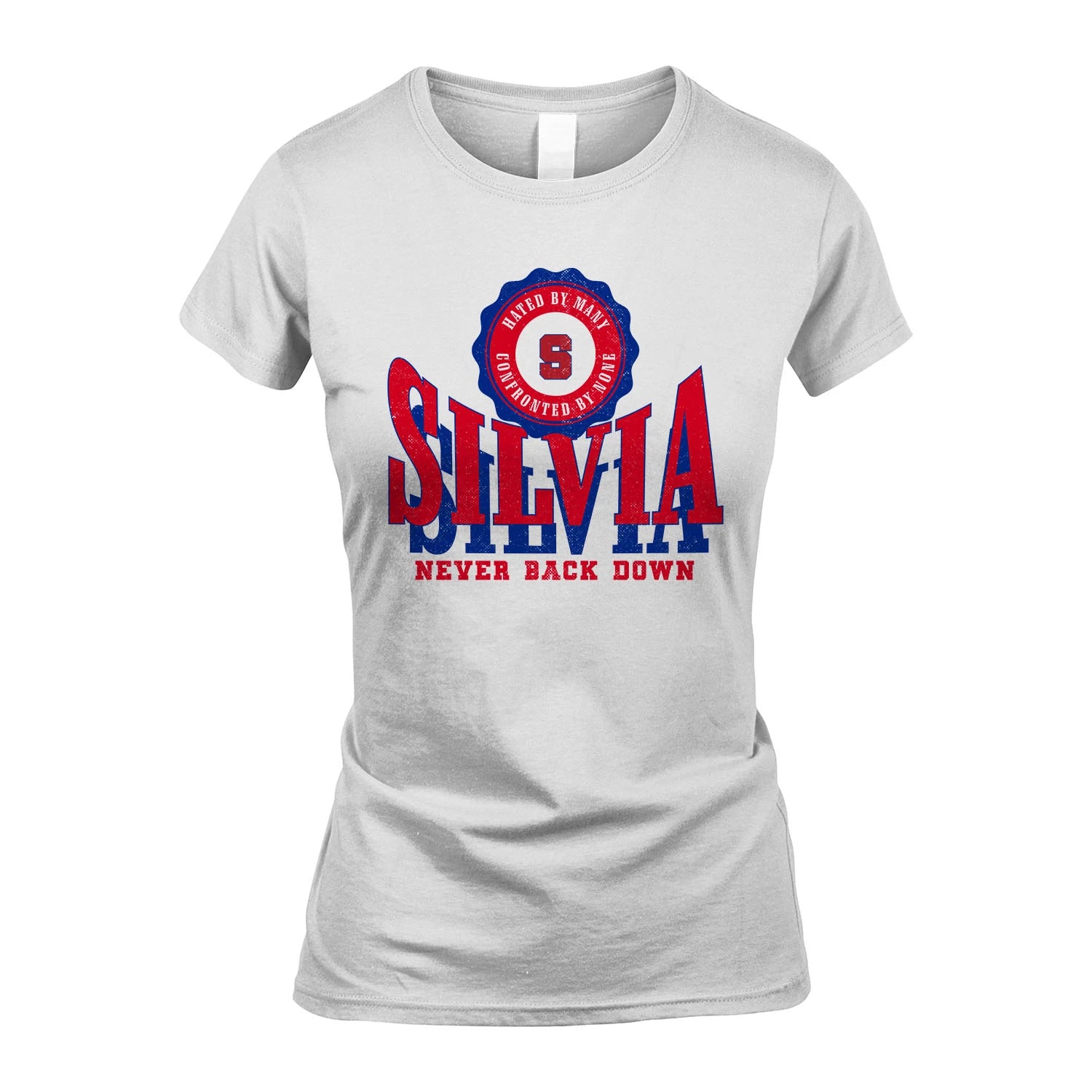Your Name Never Back Down Shirt SILVIA M1-33