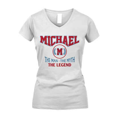 The Man The Myth The Legend Jet Style Shirt MICHAEL M1-9