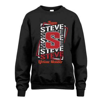 Team Your Name Lifetime Member Sporty Shirt STEVE M1-25