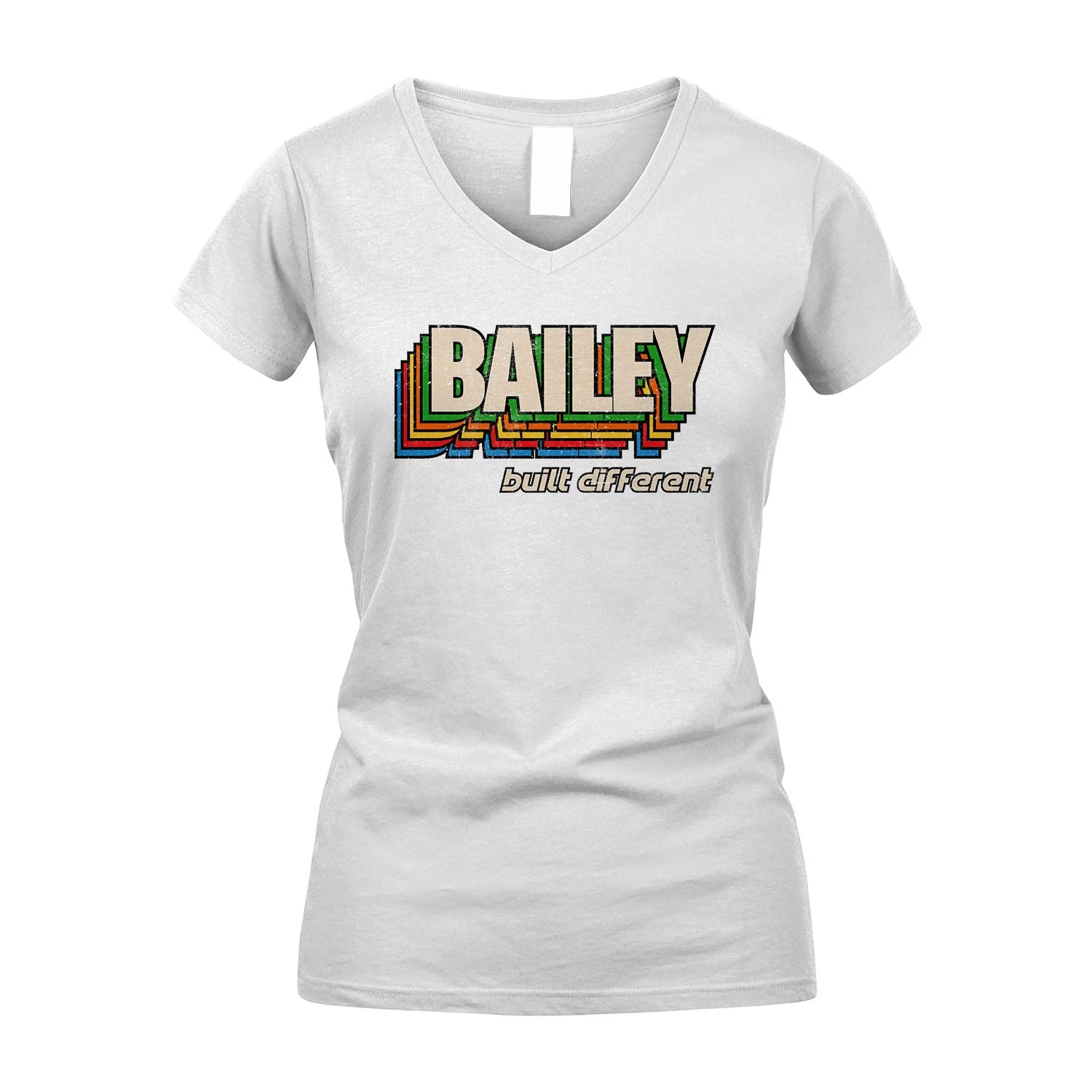 Your Name Built Different Retro Shirt BAILEY M1-26