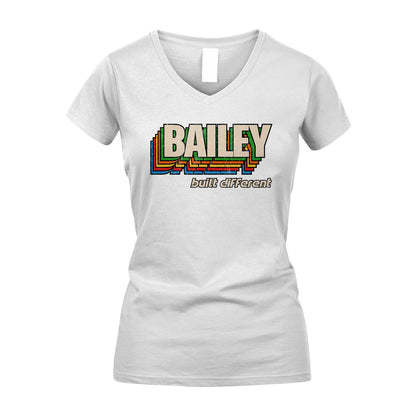 Your Name Built Different Retro Shirt BAILEY M1-26