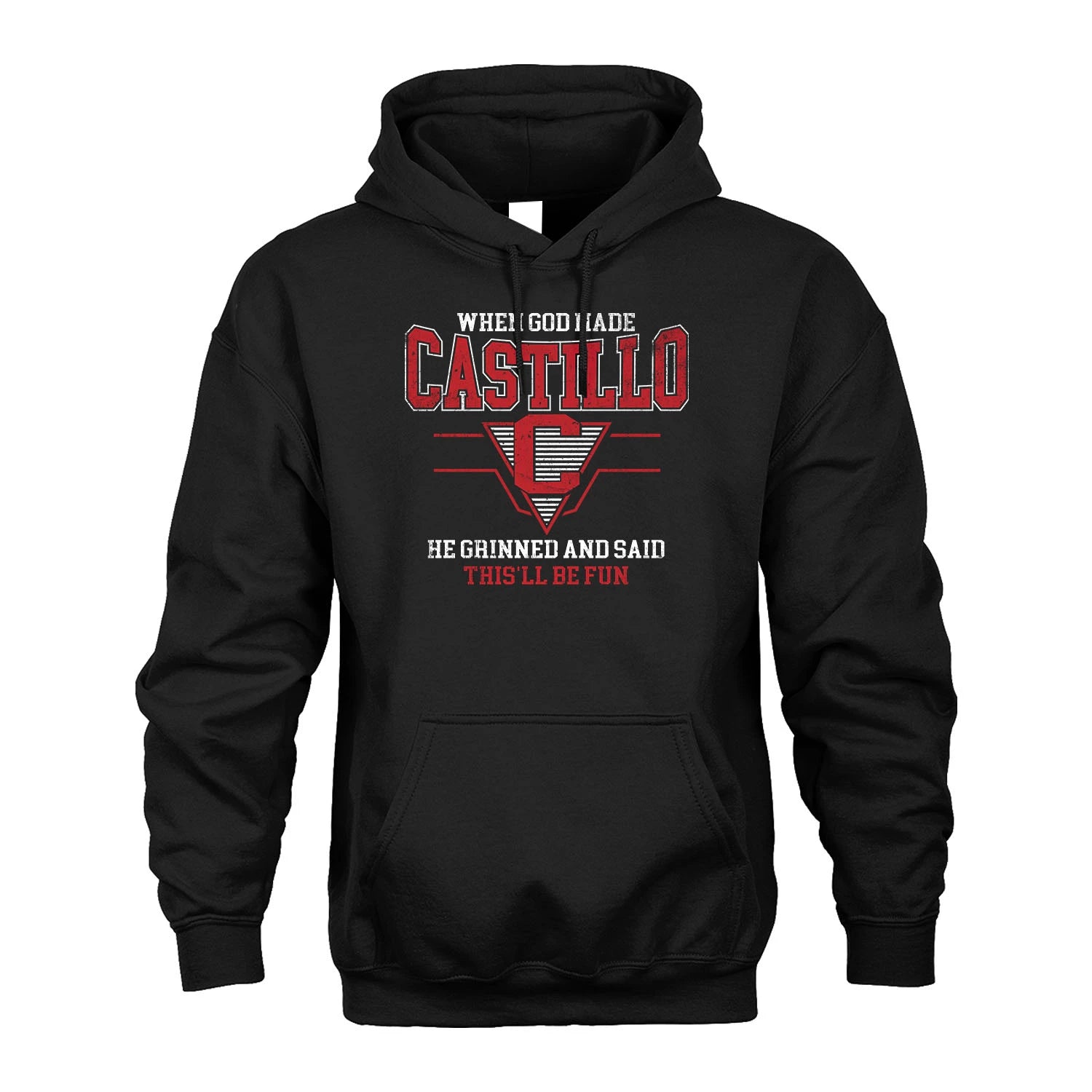 When God Made Your Name He Grinned And Said This'll Be Fun Baseball Shirt CASTILLO M1-29