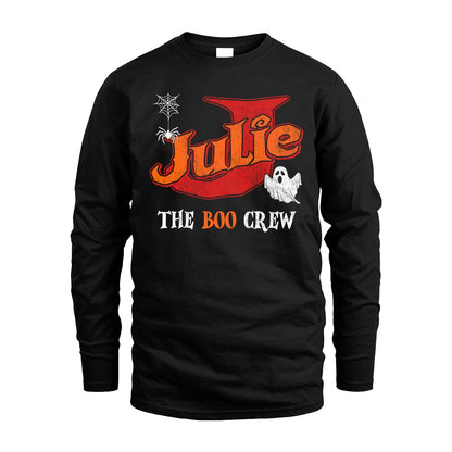 The Boo Crew Halloween Custom Name Shirt JULIE M1-22