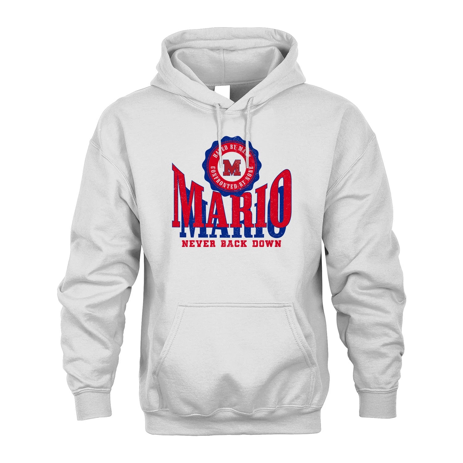 Your Name Never Back Down Shirt MARIO M1-33