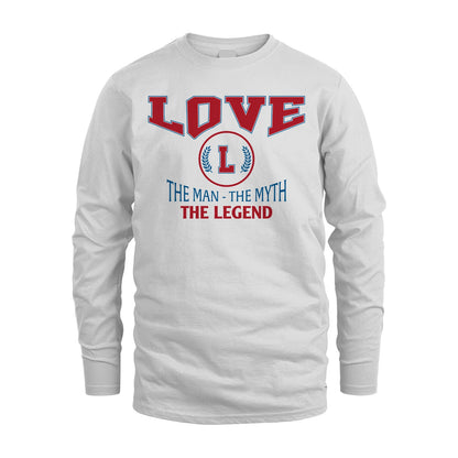 The Man The Myth The Legend Jet Style Shirt LOVE M1-9